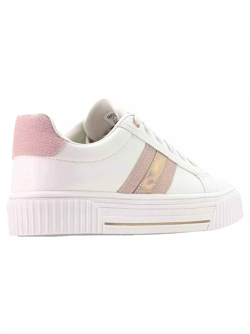 Tênis casual Skynner feminino - Branco/Rose