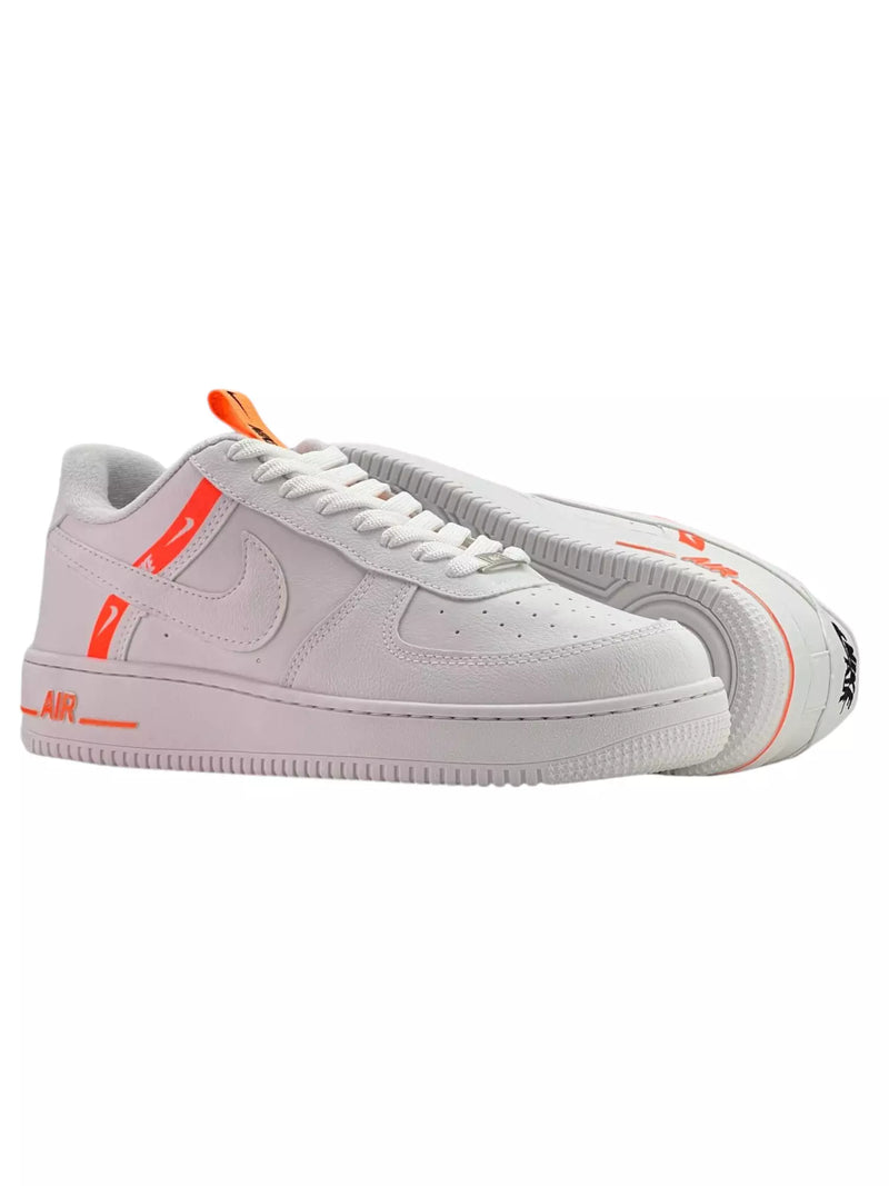 Tênis lv8 premium sneaker - Branco/laranja